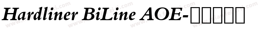Hardliner BiLine AOE字体转换